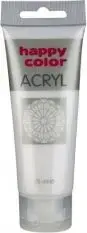 Acrylic paint Happy Color 75 ml — silver (STEA2274)