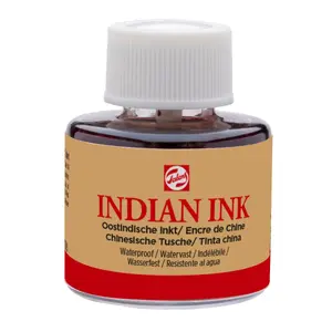 Tintes Talens Indian Ink — melnas, 11 ml, 1 pudelīte