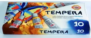 Tempera Paint Set KOH-I-NOOR 10 colors, 16 ml tubes