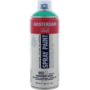 Spray Paint Artequipment Amsterdam Transparent Green 651 — Transparent Acrylic Spray Paint