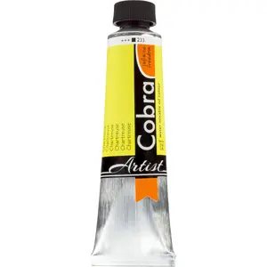 Water-mixable oil colour tube Cobra Artist Chartreuse 233