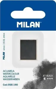 Akvareļkrāsa Milan — melna (viena kaste)