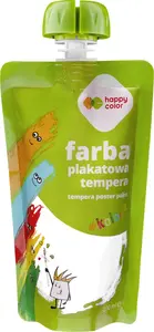 Plakātu krāsa (tempera) balta 100 ml — Happy Color HA 3310 0100-0