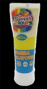 Plakātu krāsa tūbiņā SCHEMAT 30 ml — dzeltena