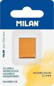 Akvareļu krāsa Milan kastītē — sinepju tonis (viens toņs)