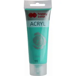Akrila krāsa Happy Color 75 ml — 75 ml tūbiņa, smaragda zaļš