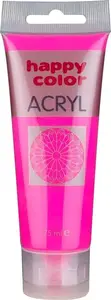 Akrila krāsa Happy Color 75 ml — fluorescējoši rozā