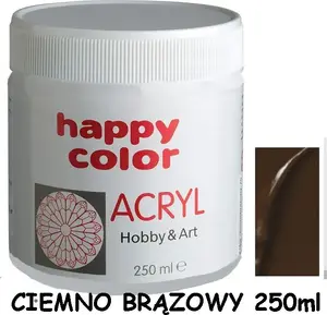 Akrila krāsa Happy Color 75 ml tumši brūna (75 ml)