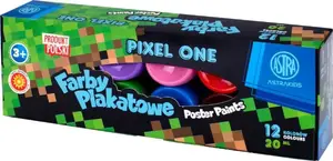 Plakāta krāsas Astra Pixel One komplekts, 12 krāsas, pa 20 ml
