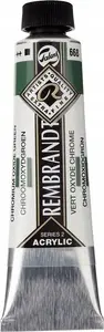 Acrylic paint tube Artequipment Rembrandt Chromium Oxide Green 668