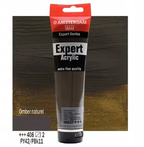 Акриловая краска в тюбике 150 мл, Artequipment Amsterdam Expert Series — Raw Umber 408