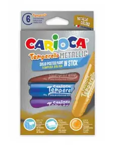 Temperu krāsas Carioca 42674 — cietas kastes, daudzkrāsainas, 6 gab.