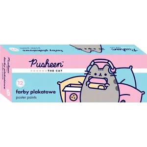 Krāsu komplekts STARPAK FARBY PLAK 12 krāsas 20 ml — Pusheen dizains