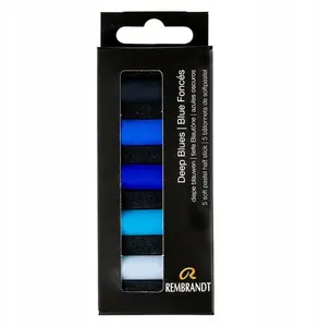 Mīkstās pasteļkrāsas komplekts Artequipment Rembrandt Deep Blues — 5 puspasteles