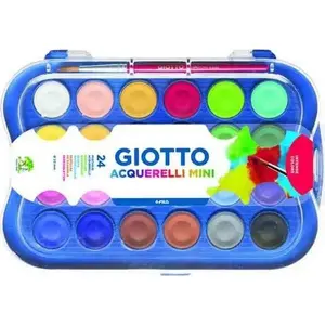 Набор акварели giotto Giotto Farby akwarele mini 24 — 24 мини-кюветы, портативные акварельные краски