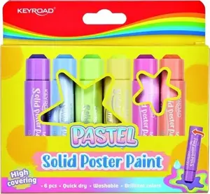 Plakātu krāsu zīmuļi PBS Connect KEYROAD KR972650 — 6 pasteļtoņi, 10 g katrs