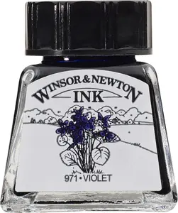 Tintes zīmēšanai, Winsor & Newton Drawing Ink 14 ml, Violet 688