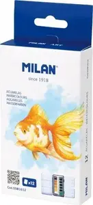Akvareļu krāsu komplekts TEKA 12 krāsas kastītē MILAN