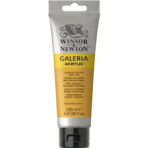 Akrila krāsa tūbiņā Winsor & Newton Galeria 120 ml — Cadmium Yellow Deep Hue