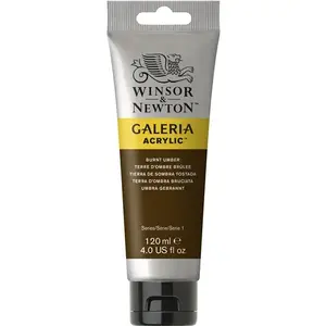 Акриловая краска туба Winsor & Newton Galeria 120 мл — Burnt Umber (Umbra)