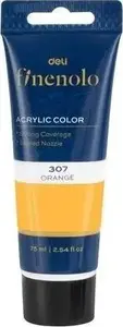 Akriļkrāsa 75 ml, DELI Finenolo — oranža