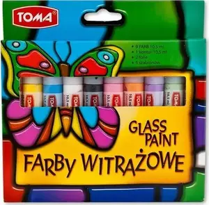 Vitāžas krāsas komplekts Toma 10 pudelītes pa 10,5 ml TOMA
