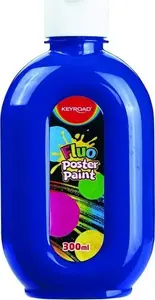 Plakātu krāsa Keyroad 300 ml pudele neona zila – Keyroad KR972109