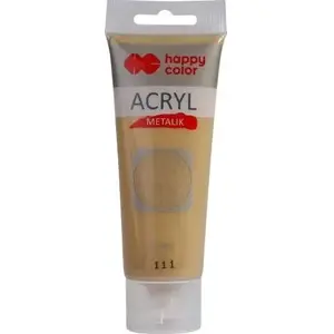 Akrila krāsa GDD 75 ml — zelta metalīks, HAPPY COLOR (453780)