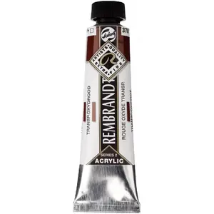 Akrila krāsa tūbiņā Rembrandt Transparent Oxide Red 378, māksliniecisks akrils, 20–200 ml