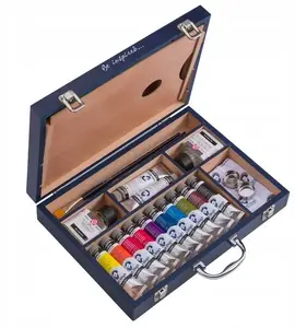 Набор масляных красок Talens Van Gogh Starter Box XL — 12 тюбиков с аксессуарами