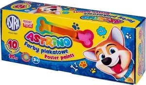 Plakātu krāsu komplekts Astra Astrino 10 krāsas 20 ml — iepakojums 6 gab.