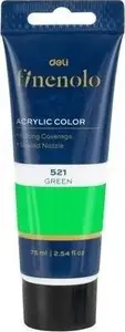 Akrila krāsa Deli Finenolo 75 ml — zaļa