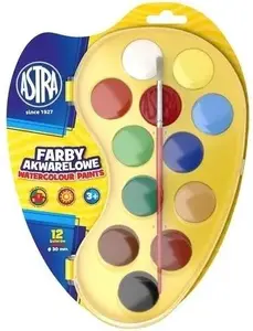 Watercolor set Astra 12 colors, 30 mm pans, model 290839