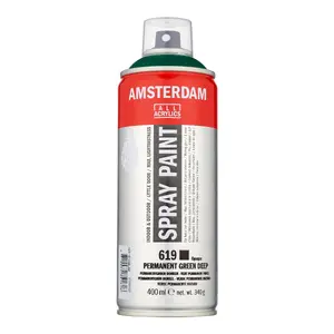 Aerosola krāsa Amsterdam zaļa 400 ml — ūdens bāzes, 1 gab.