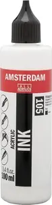Akrila tinti flakons — Artequipment Amsterdam Titanium White 105, akrila mākslinieku tints
