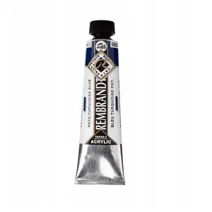 Acrylic paint tube Artequipment Rembrandt 40 ml — Phthalo Turquoise Blue (565)