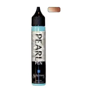 Pearl Pen 28 ml šķidrā audumu krāsa — Shiseido — brūna, mazgājama līdz 40°C