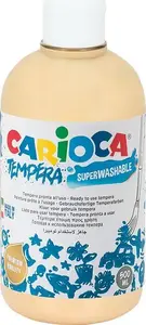 Tempera krāsa Carioca 500 ml, lašu krāsa (łososiowy) — ūdens bāzes mākslas krāsa