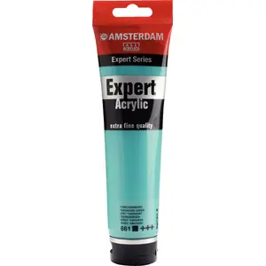 Akrila krāsa tūbiņā, Artequipment Amsterdam Expert Series, 150 ml, Tirkīzzili zaļš 661
