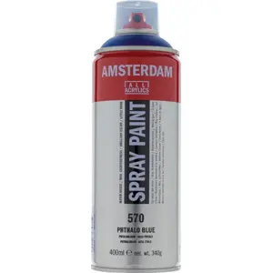 Spray Paint Artequipment Amsterdam Phthalo Blue 570 — Artist Acrylic Spray Can