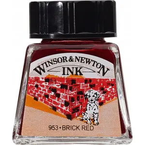 Zīmēšanas tinte Winsor & Newton — Brick Red 040, 14 ml
