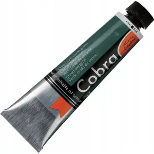 Oil paint tube Cobra Artist water-mixable oil colour Chromium Oxide Green 40 ml