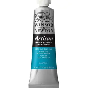 Winsor & Newton Artisan ūdenī atšķaidāma eļļas krāsa 37 ml — Cerulean Blue Hue 138