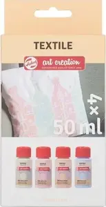 Tekstila krāsu komplekts Artequipment Talens 4 x 50 ml Pastel — krāsas audumiem