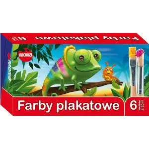 Plakātu krāsu komplekts Pulio Mona MONA F26 — 6 krāsas, 20 ml katra
