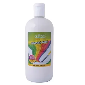 Paint tempera white 500 ml Cricco CR500/B — water-based artist and school paint