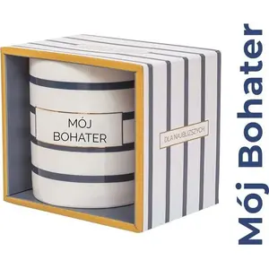 Gift Mug MCD 'Mój Bohater' — ceramic drink mug, printed design