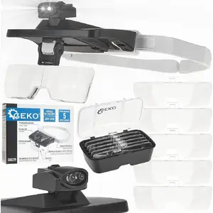 Magnifying Glasses with LED Light Verk model (40) — hands-free magnifier with integrated LED illumination