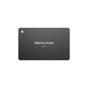 Meklētājs karte Native Union FINDIT-CARD-BLK — universāls GPS izsekotājs, melns, 85×54×1.7 mm