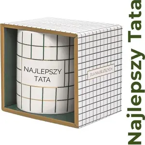 Dāvanu krūze Cup&You — 'Najlepszy Tata' — keramikas krūze tētim